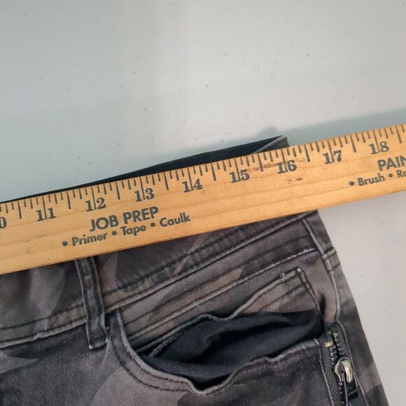 Democracy Gray Camo Camouflage Ab Technology Skinny Pants Jeans Womens 10 - Picture 3 of 5